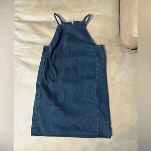 Topshop Moto Size 2 Black Jean Jumper Dress Women’s